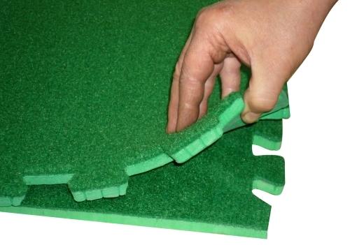 1.2cm thick, Outdoor Grass Mats 100cm Large Soft Playmat Pack of 4 - Slip Not Co Uk