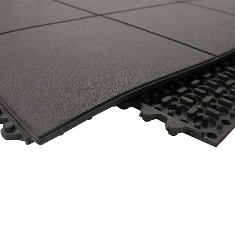 Rubber Workshop Mat Anti Fatigue Tiles Oil Resistant - Slip Not Co Uk