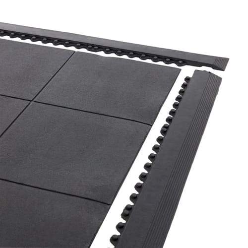 Rubber Workshop Mat Anti Fatigue Tiles Oil Resistant - Slip Not Co Uk