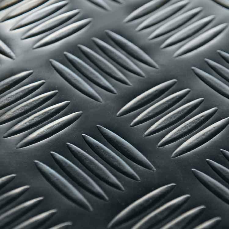 Checker Plate Anti Slip Mats Rubber Flooring - Slip Not Co Uk
