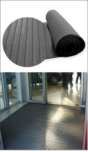 Wide Ribbed Anti Slip Rubber Matting 6mm and 3mm Thickness - Slip Not Co Uk