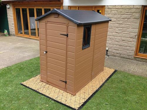 Heavy Duty Garden Shed Base Strong Greenhouse Base Grid With 100gsm Woven Membrane - Slip Not Co Uk